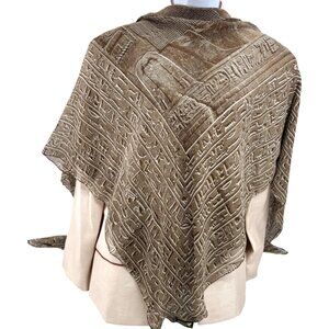 McDavid Sheer   Rayon Scarf X-Large 51"x51"  Egyptian /Tomb   Brown   Olive  (26